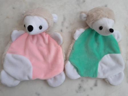 Peluches herissons claire